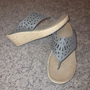 Sketchers Rhinestone Wedge Sandals